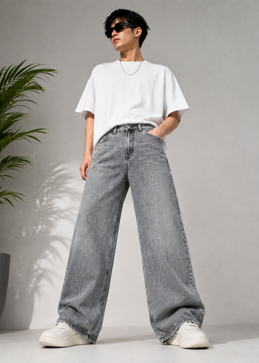 TOPSHOP Men loose Fit jeans Grey Dia 659