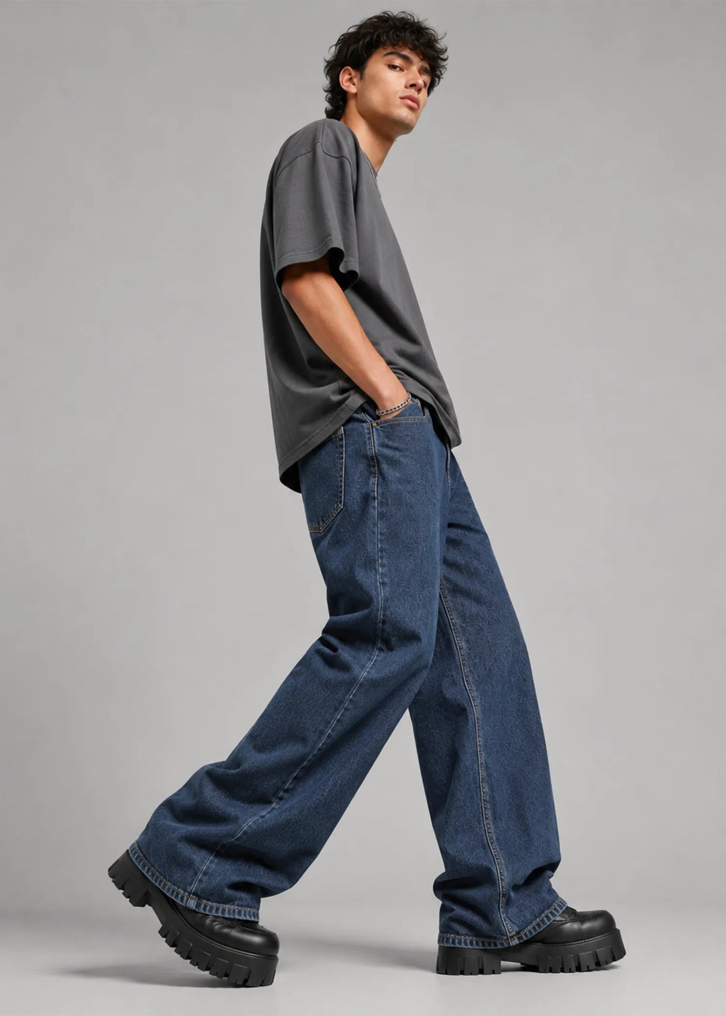 M&S Men's Straight Fit Jeans Blue US 576