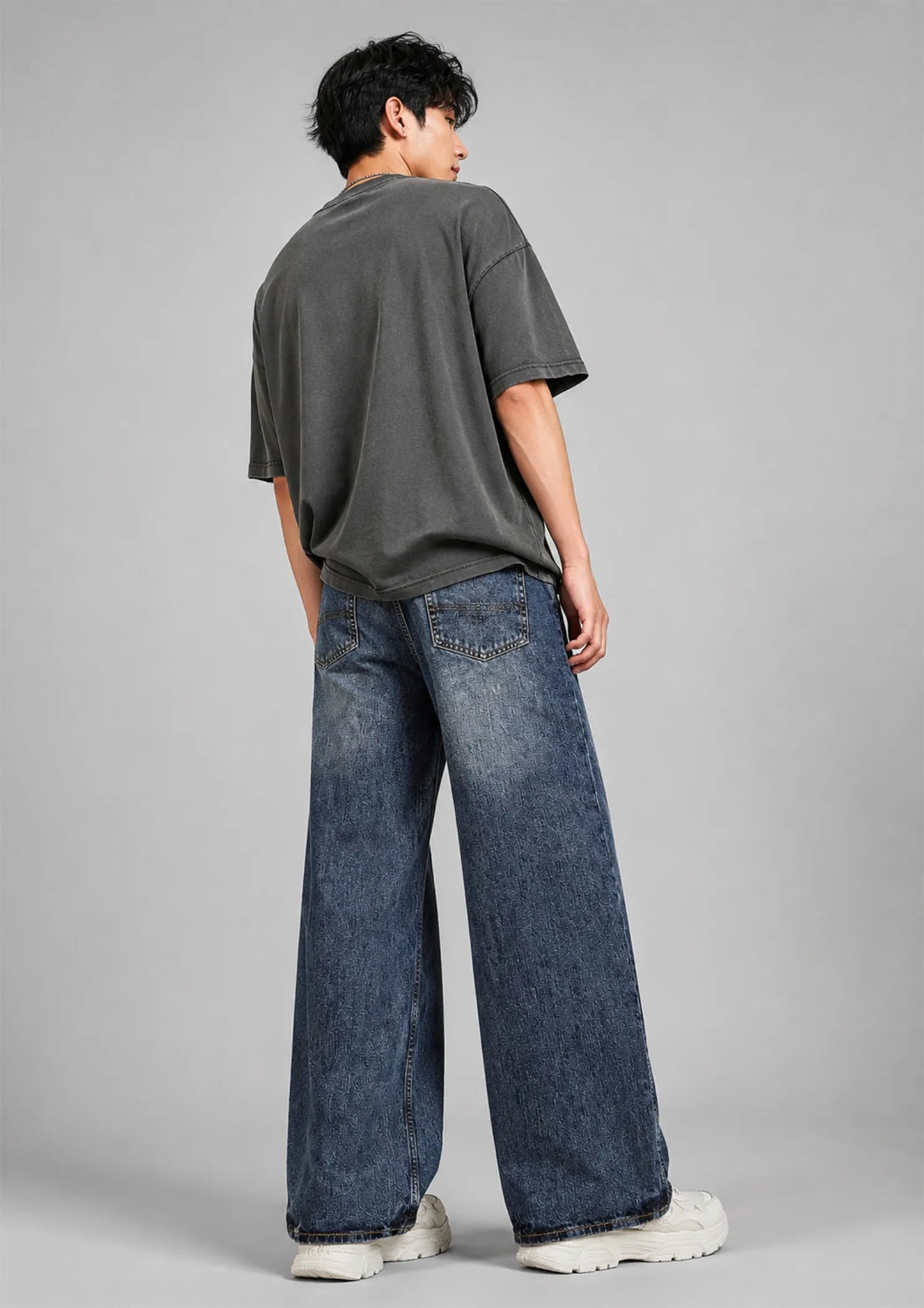 H&M Men Loose Fit Jeans Blue US 595