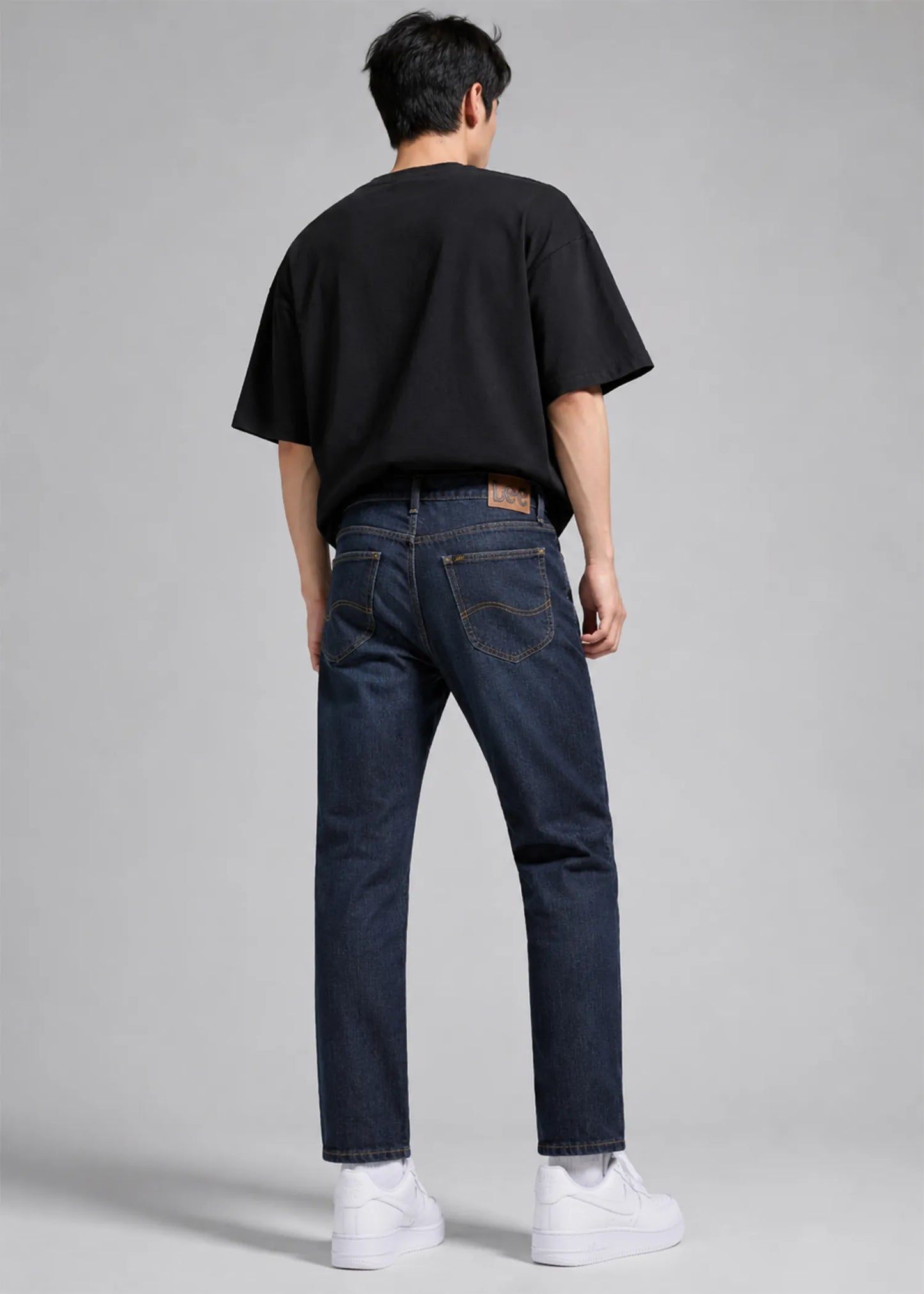 Lee Men Straight Fit Jeans Blue US 613
