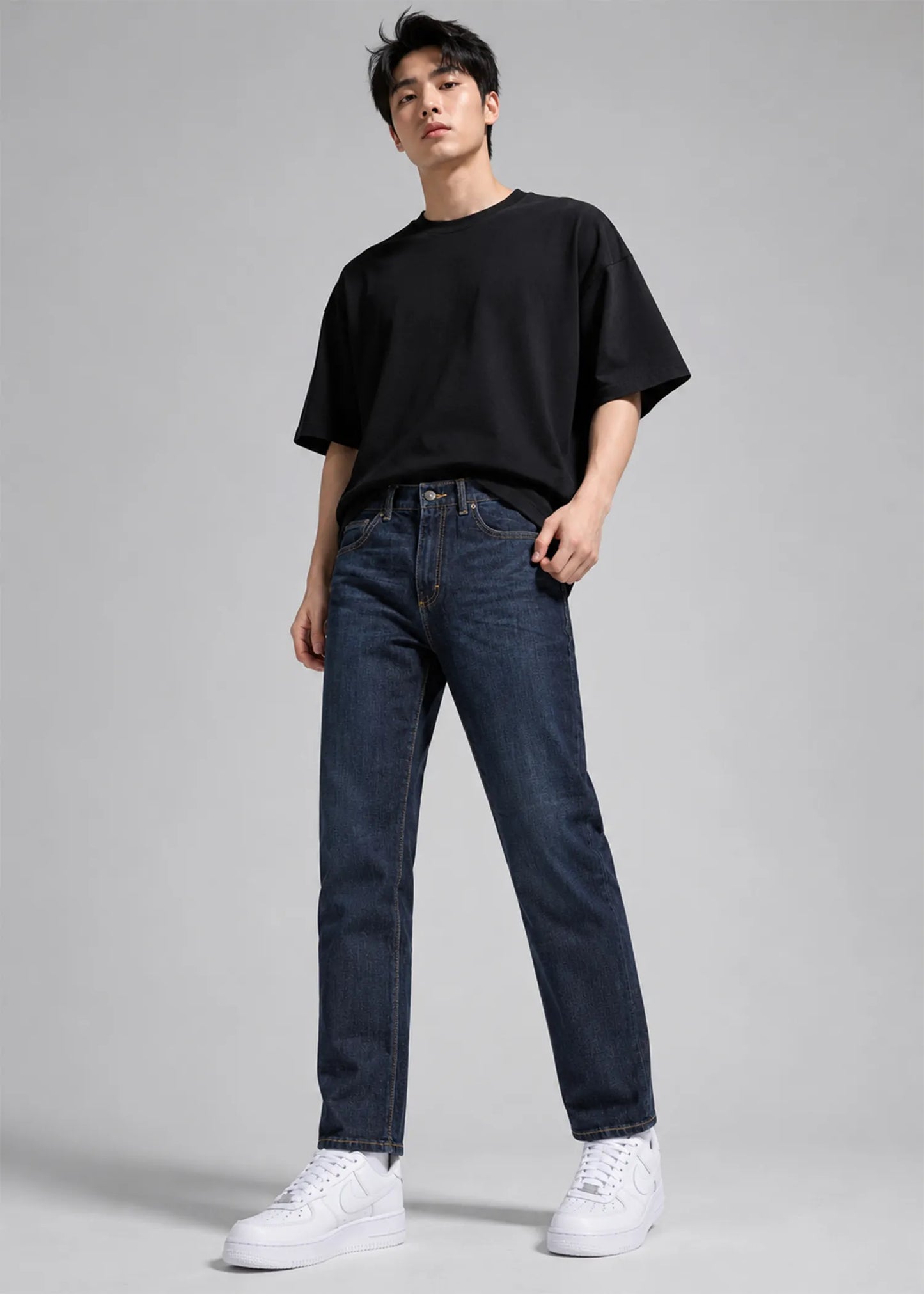 Lee Men Straight Fit Jeans Blue US 613