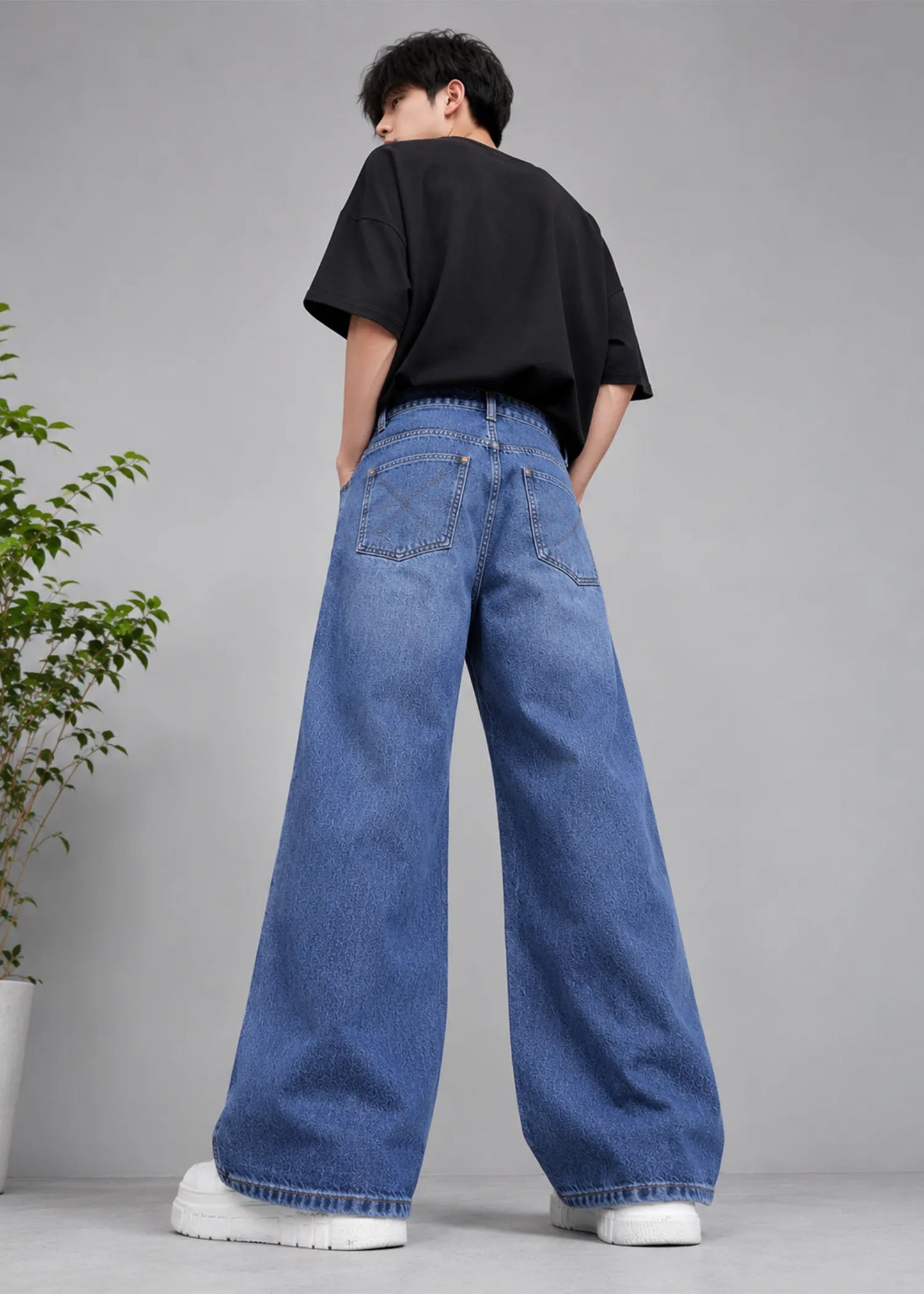 Wrangler Men Loose Fit Jeans Blue US 617