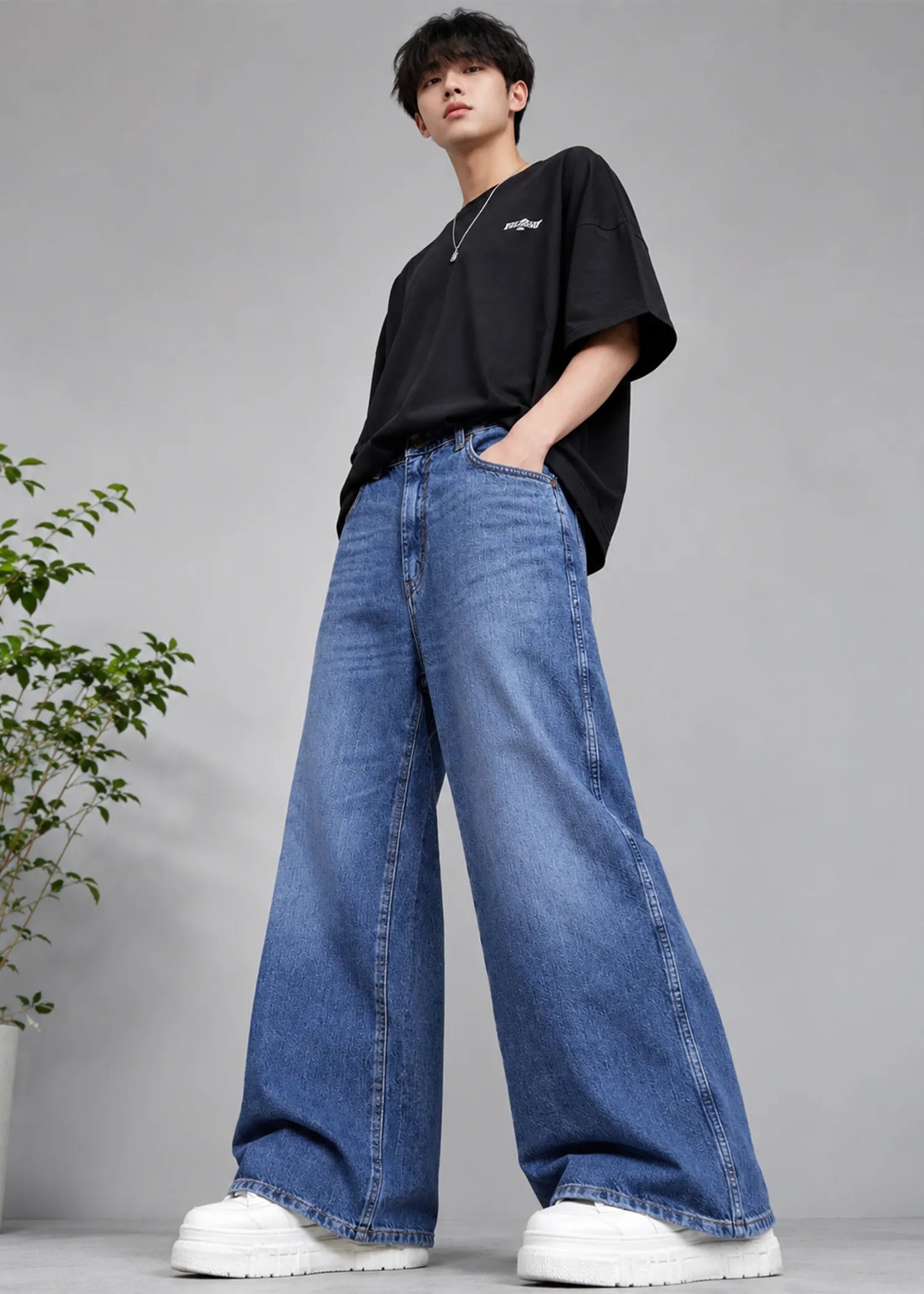 Wrangler Men Loose Fit Jeans Blue US 617
