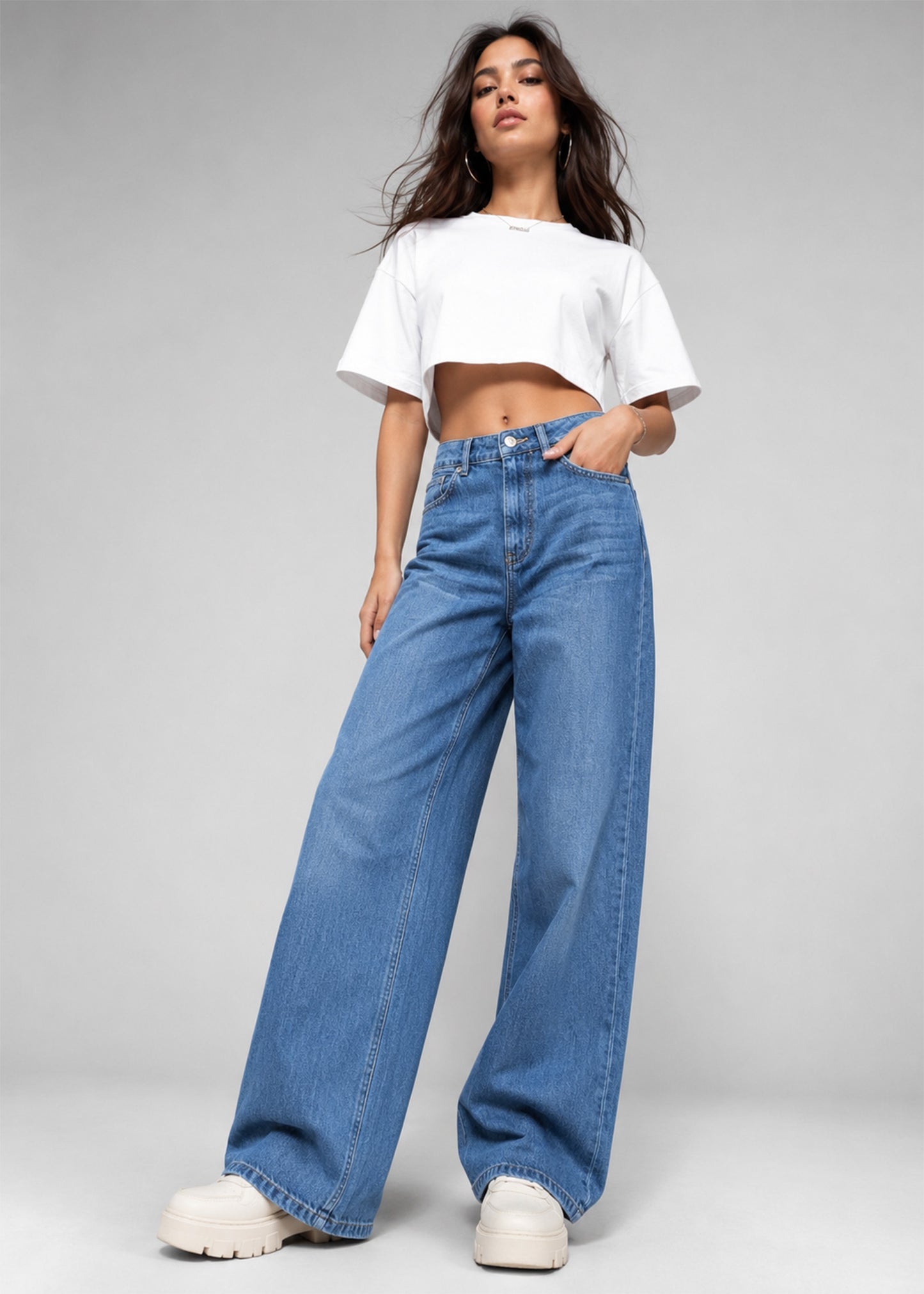 TU Women Wide Leg Jeans Blue US 630