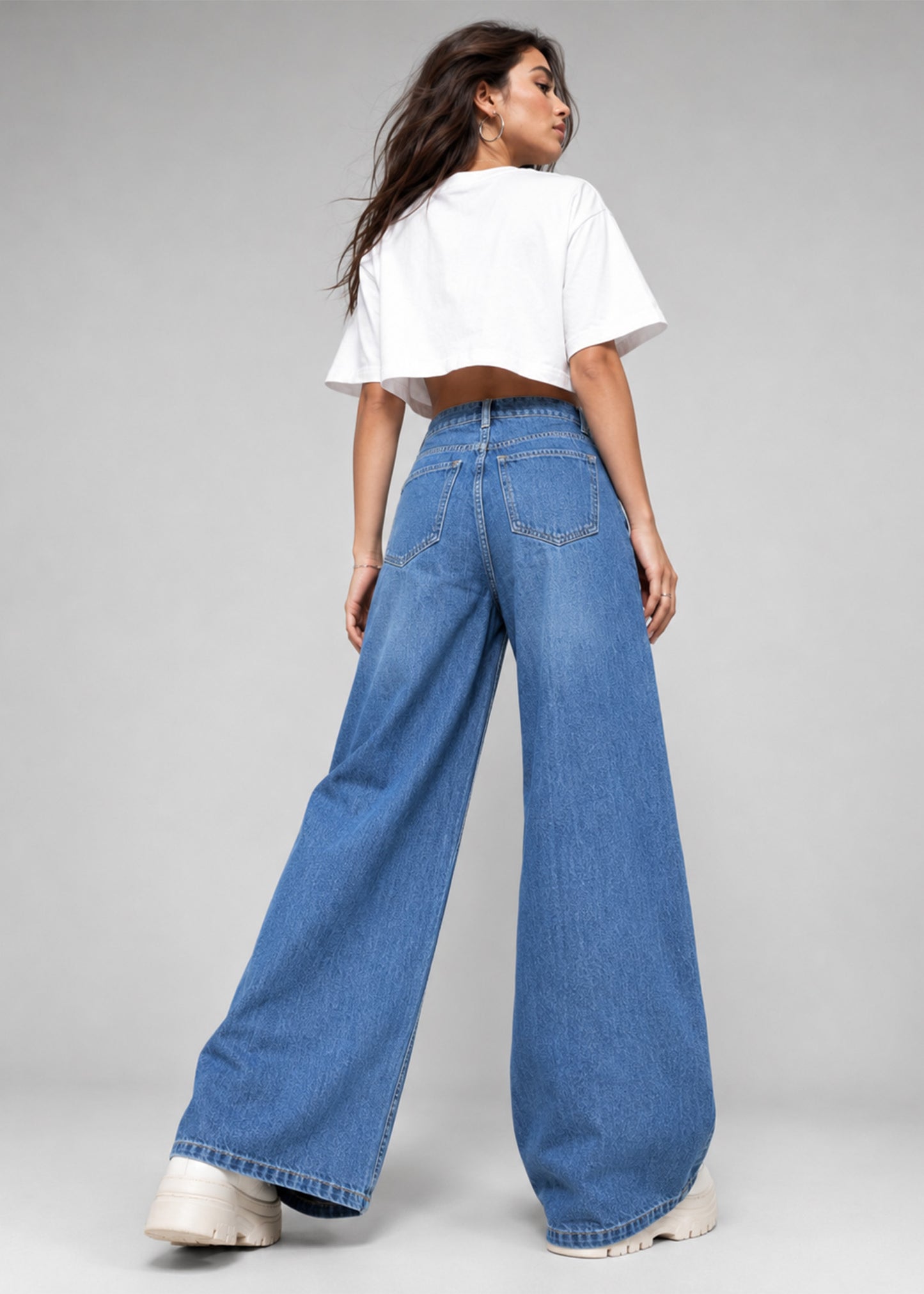 TU Women Wide Leg Jeans Blue US 630