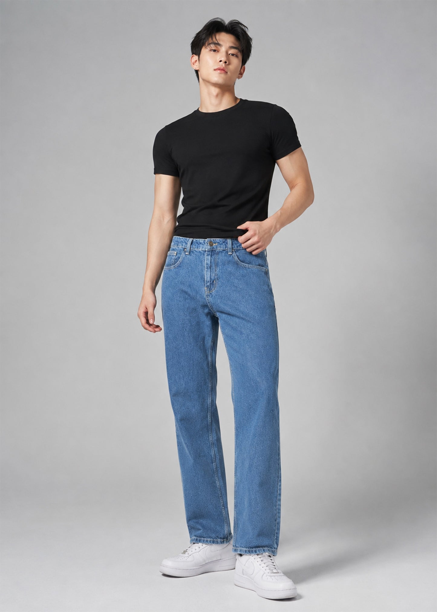 H&M Men Straight Fit Jeans Blue US 661
