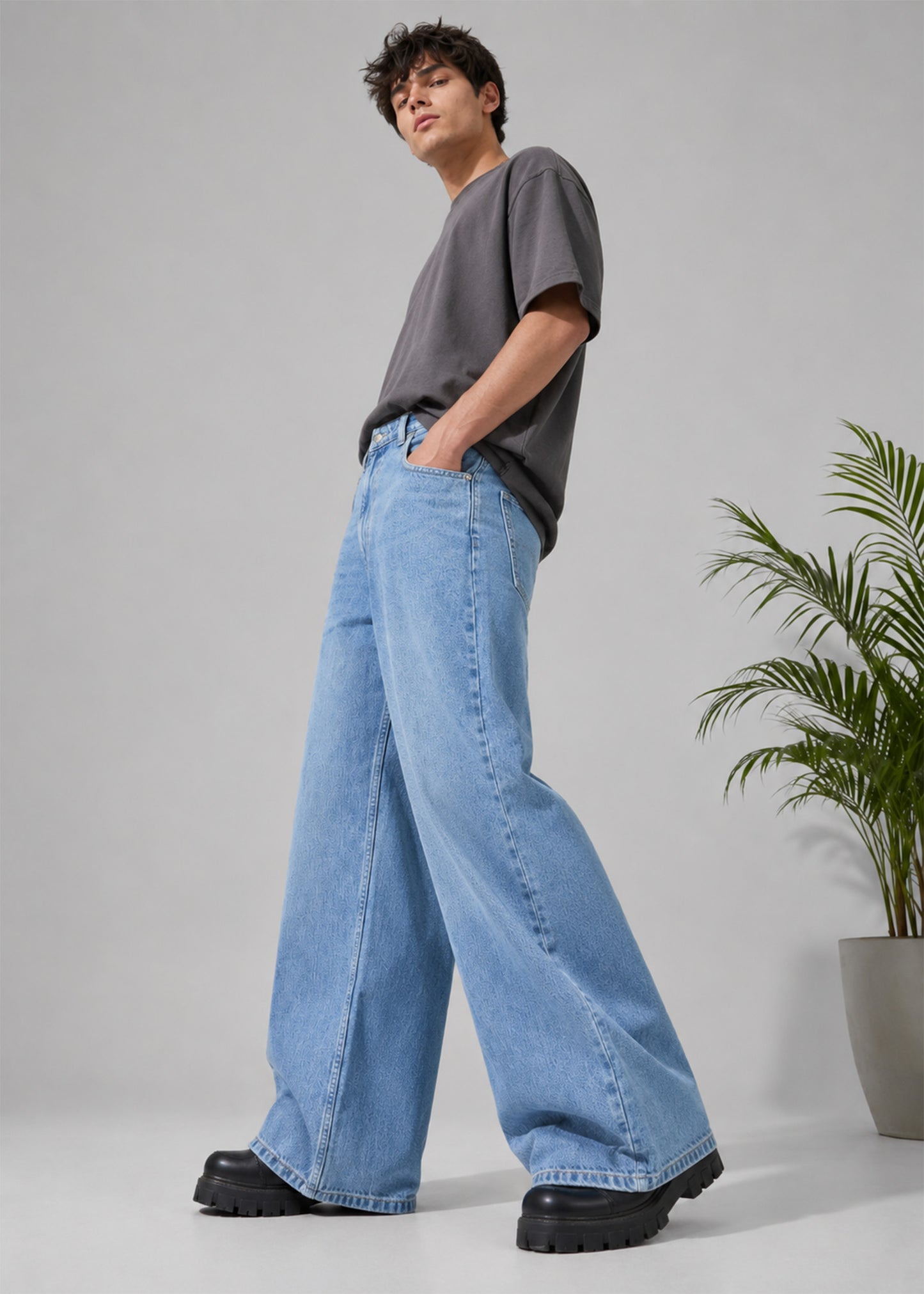 Primark Men Loose Fit Jeans Blue US 667