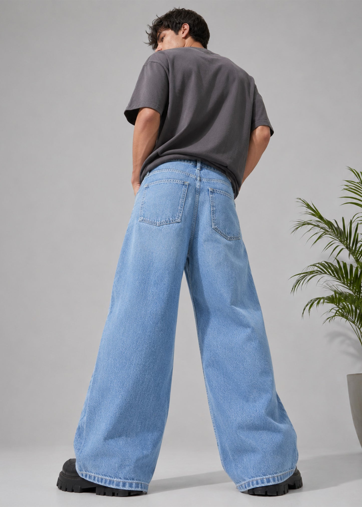 Primark Men Loose Fit Jeans Blue US 667