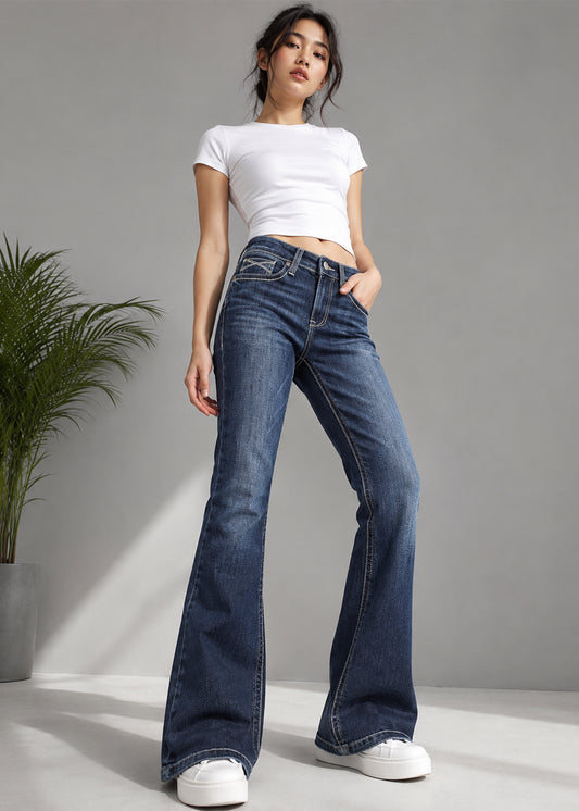 Ariat Women BootCut Jeans Blue US 668
