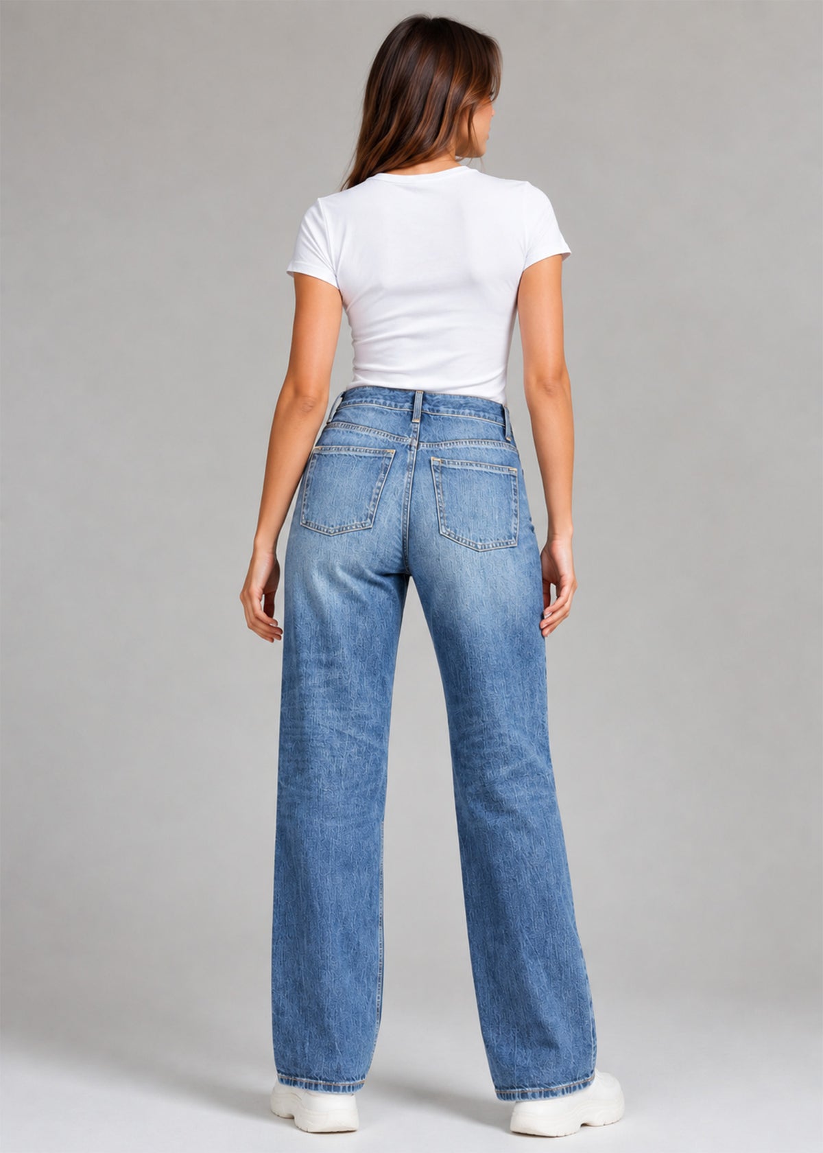 Weekday Women Straight Fit Jeans Blue US 739