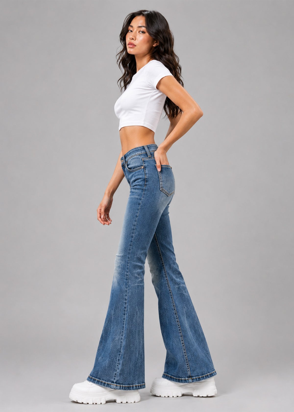 H&M Women BootCut Jeans Blue US 742