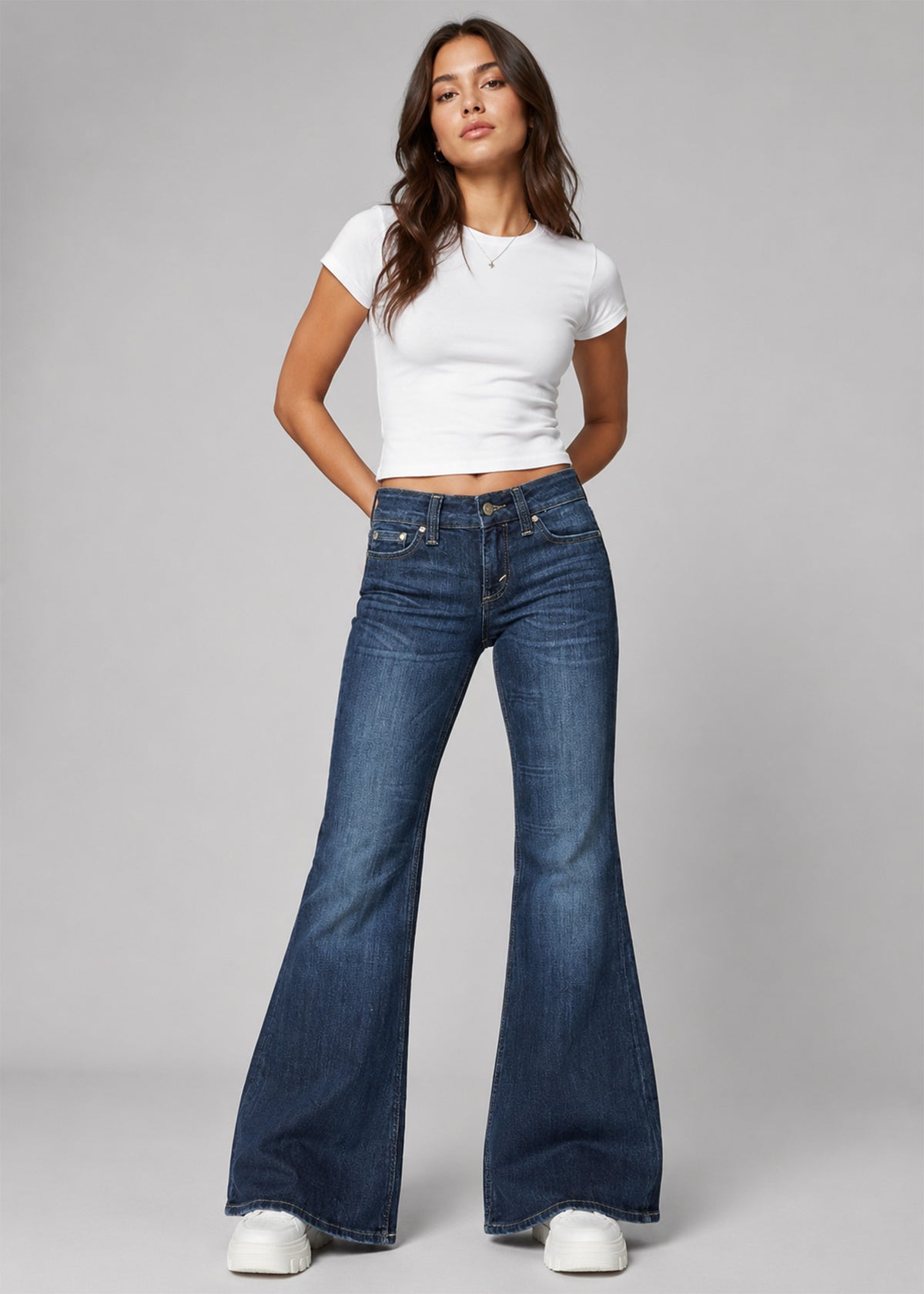H&M Women BootCut Jeans Blue US 745