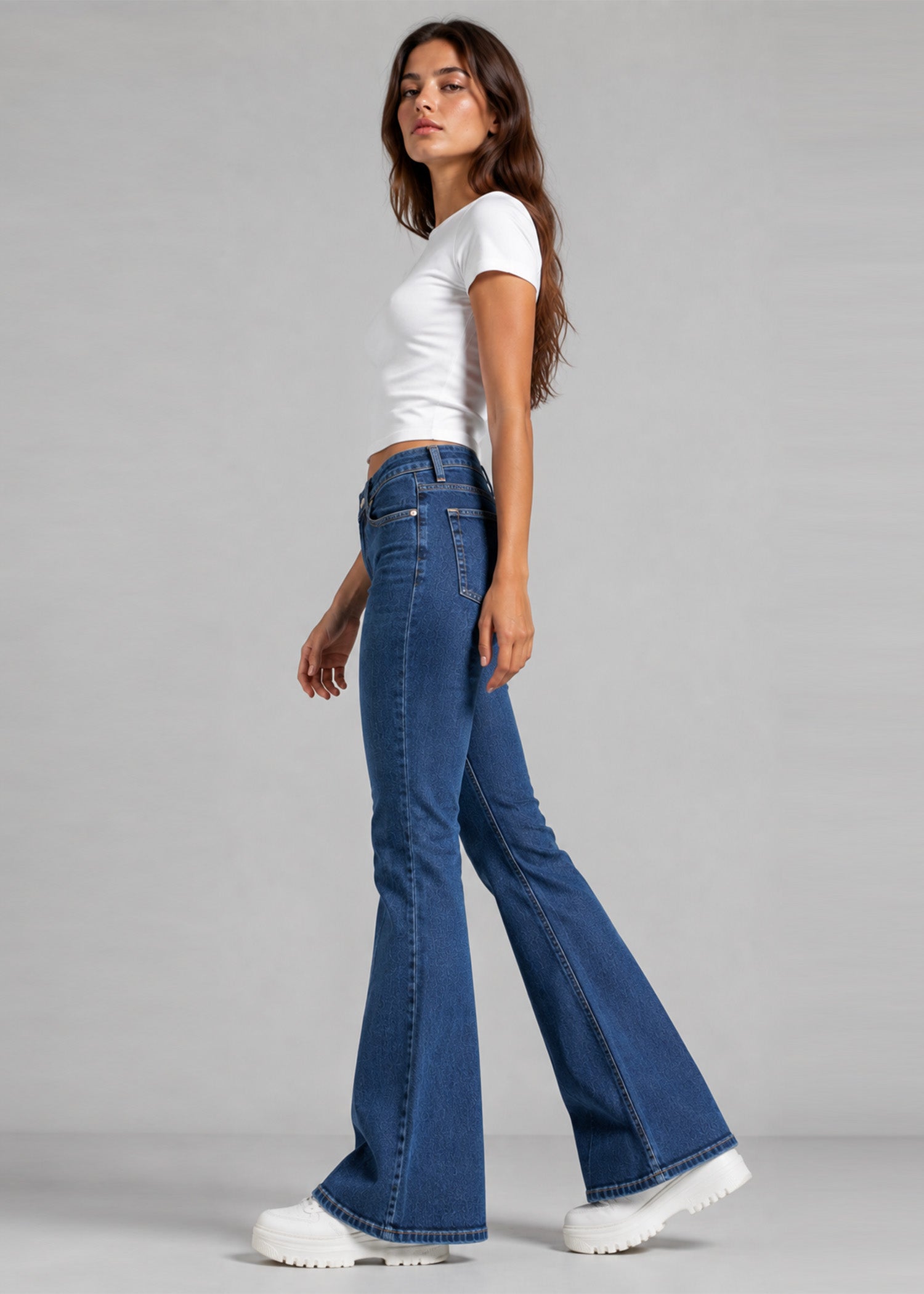 Denim&Co Women BootCut Jeans Blue US 746