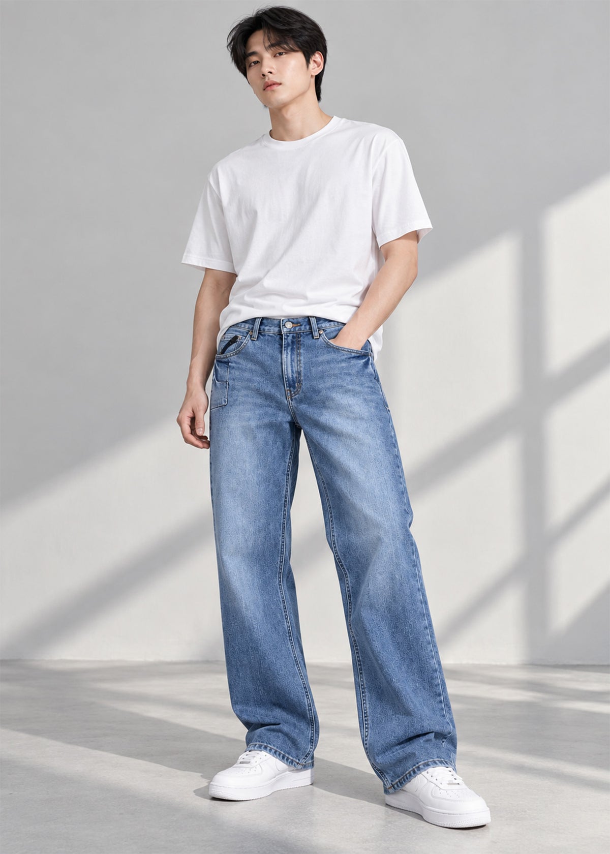Ariat Men Loose Fit Jeans Blue US 788