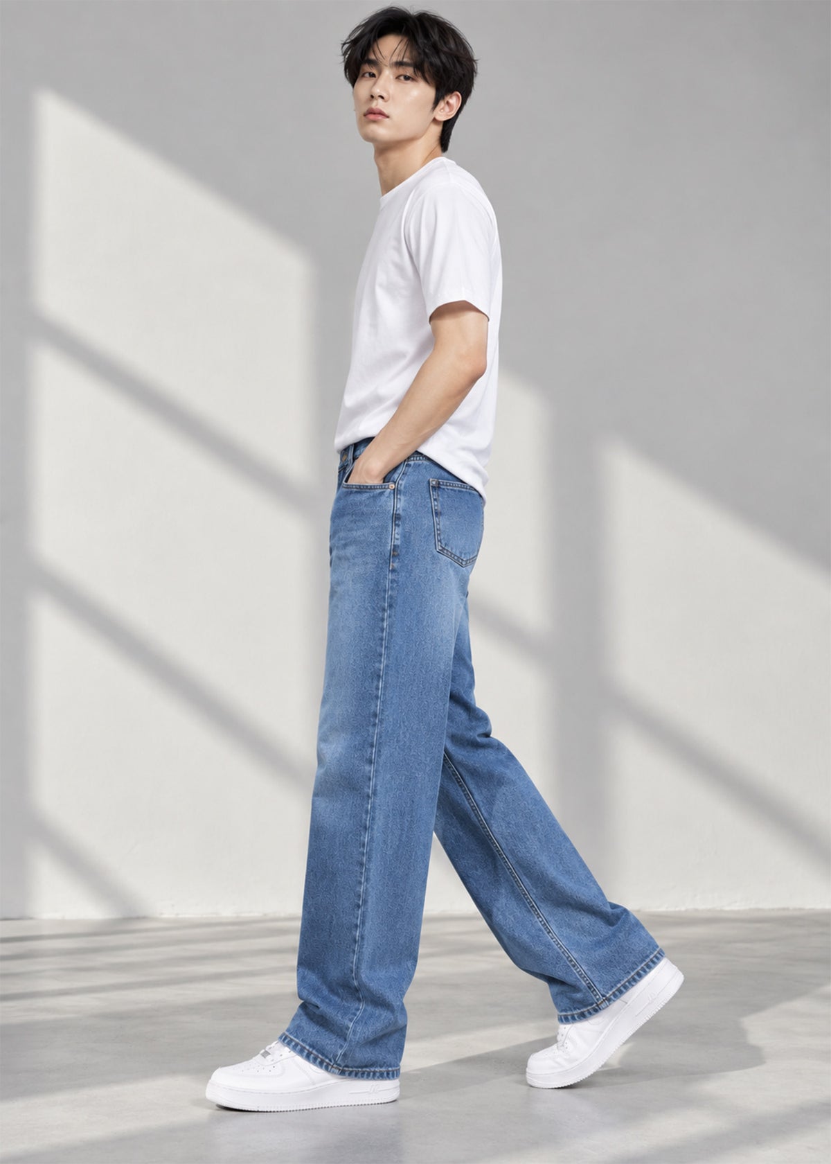 Ariat Men Loose Fit Jeans Blue US 788
