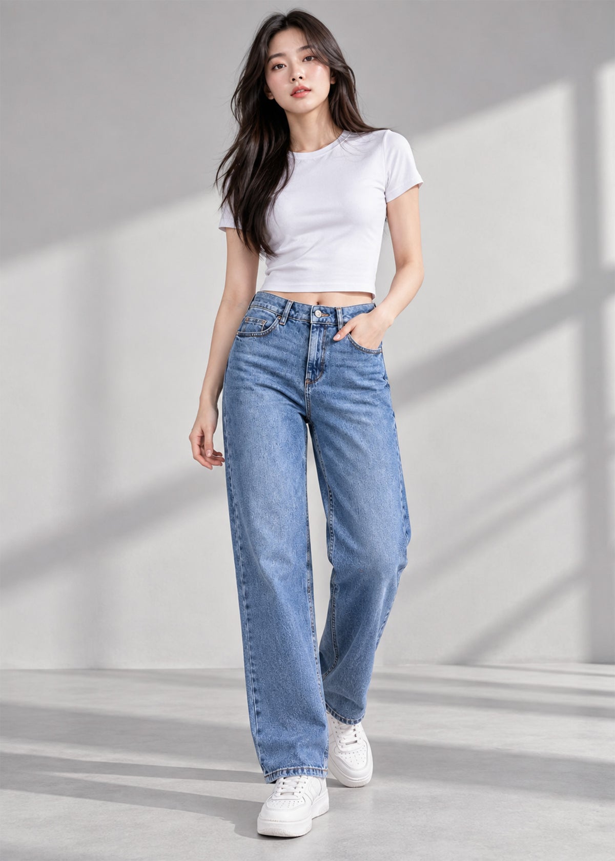 George Women Straight Fit Jeans Blue US 799