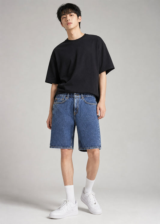 M&S Men Denim Short Blue US 606
