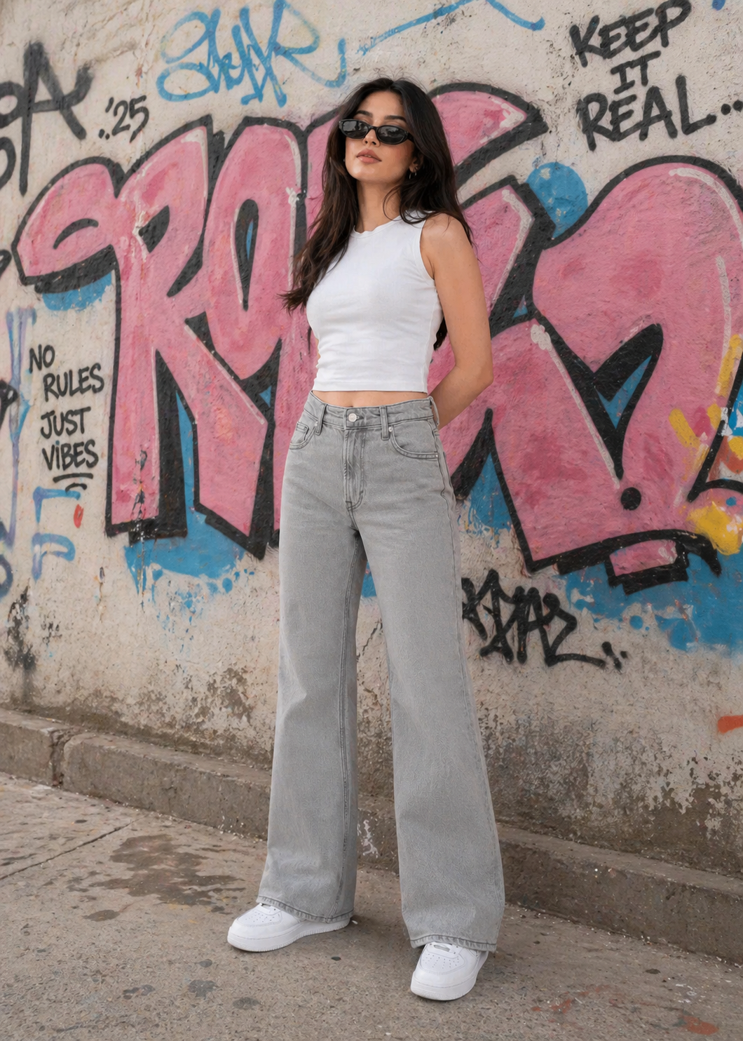 H&M-Bootcut Woman Jeans-US 821