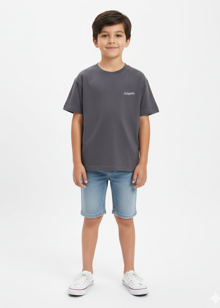 Boy's T-Shirt Dark Gray WTB