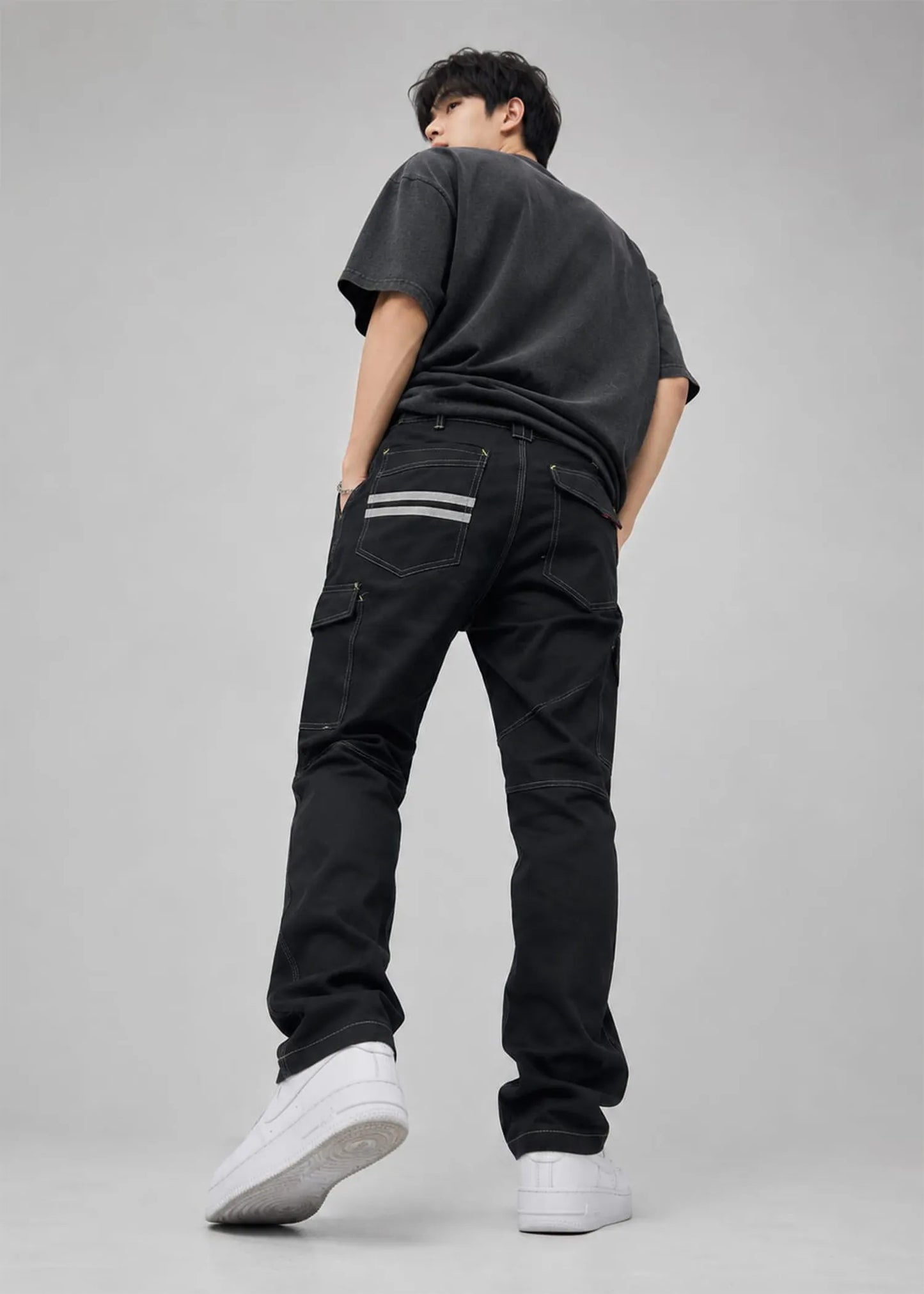 Payper Men's Cargo Pants Black 571