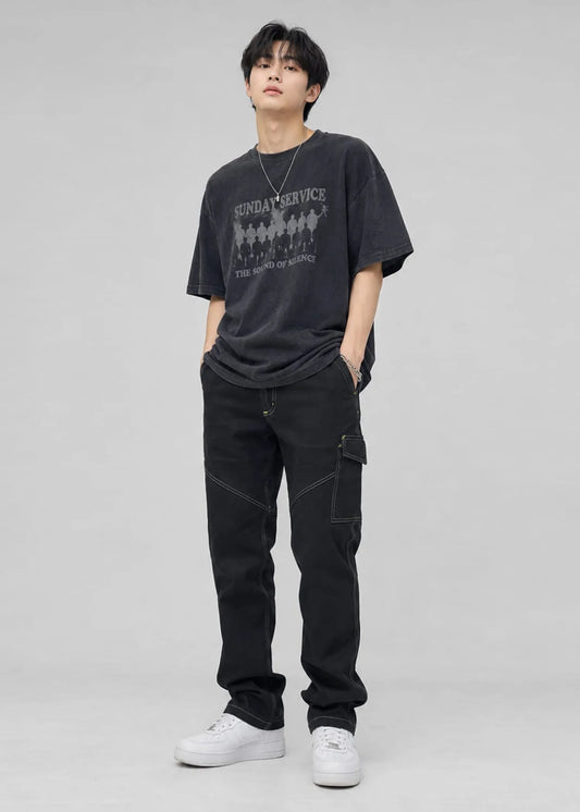 Payper Men's Cargo Pants Black 571