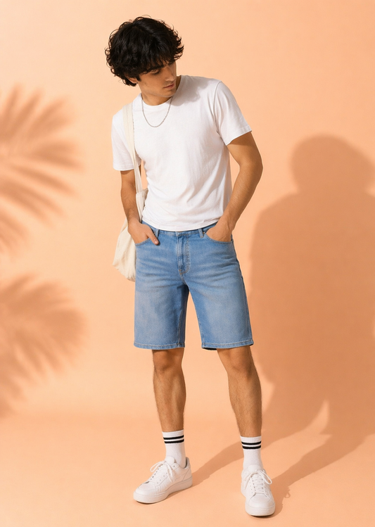 H&M-Men Shorts Blue US 112