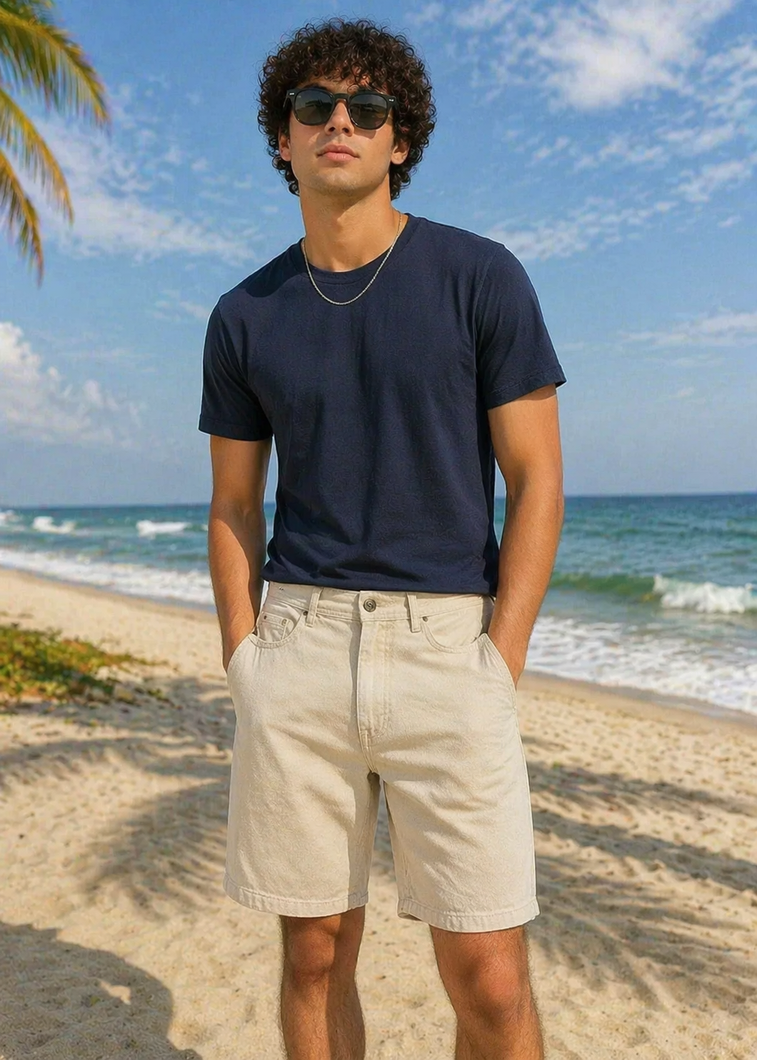 H&M-Men Shorts Light Gray US 104