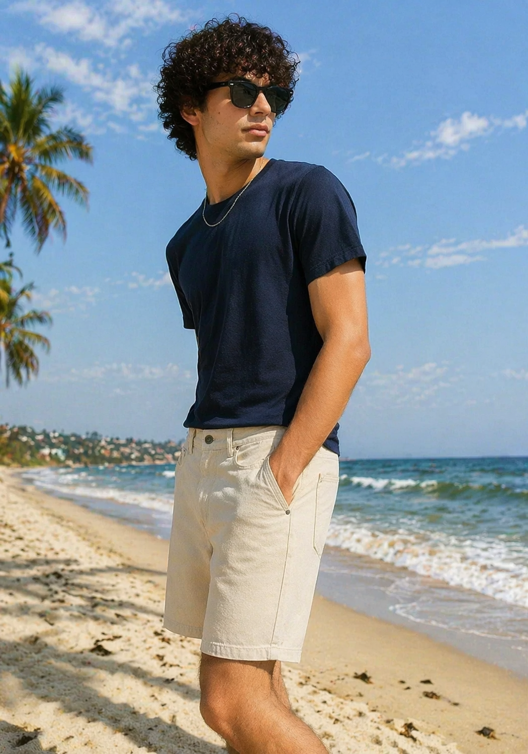 H&M-Men Shorts Light Gray US 104