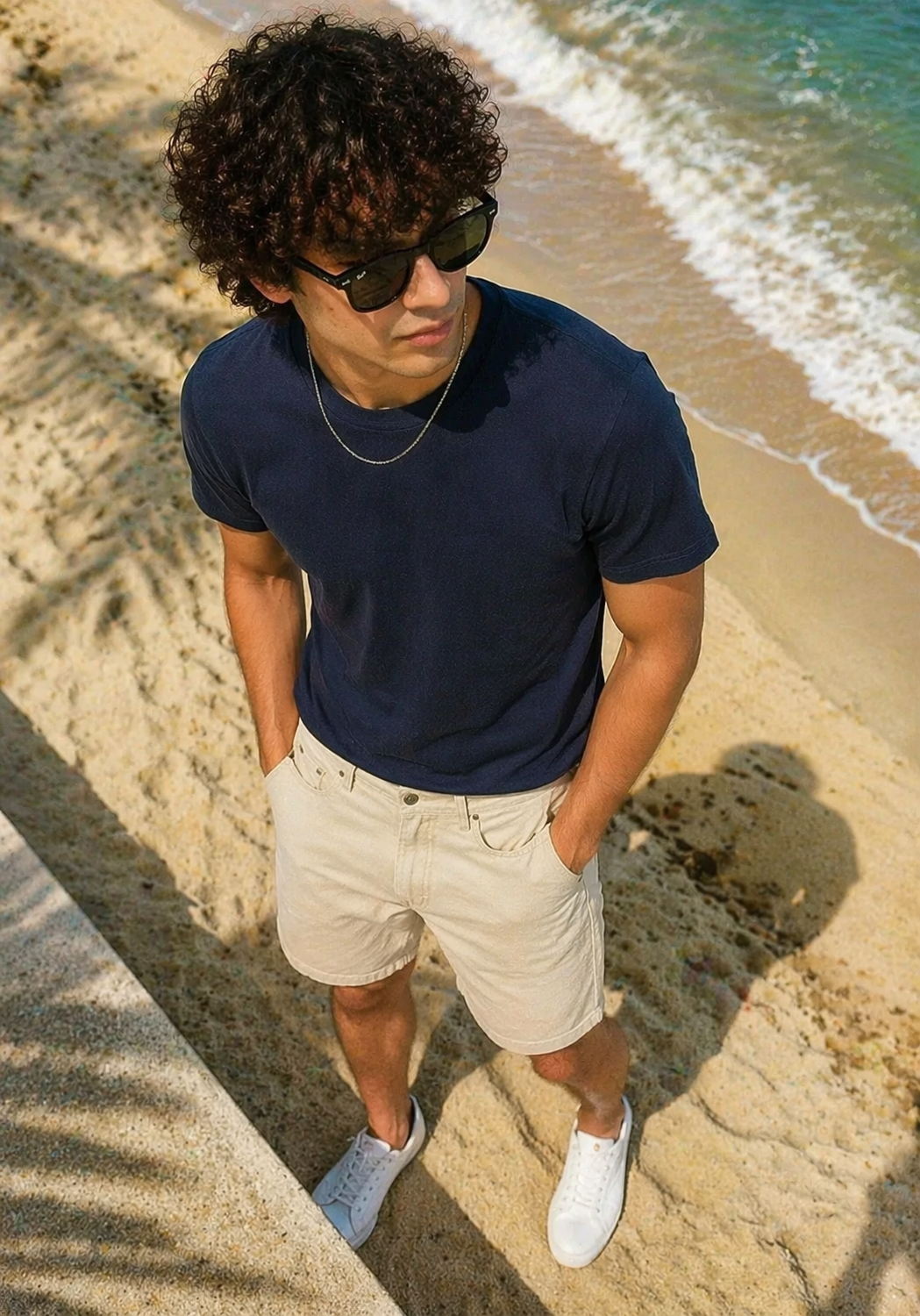 H&M-Men Shorts Light Gray US 104