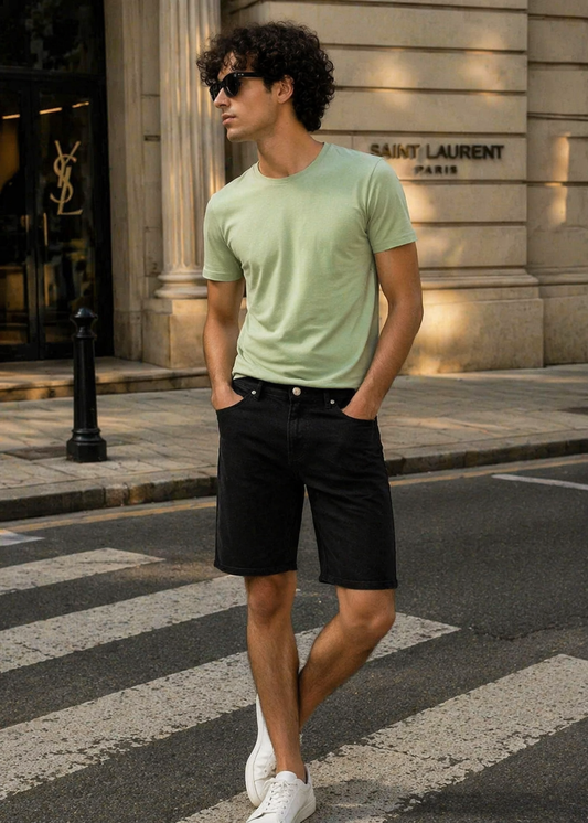 H&M-Men Shorts Black US 103