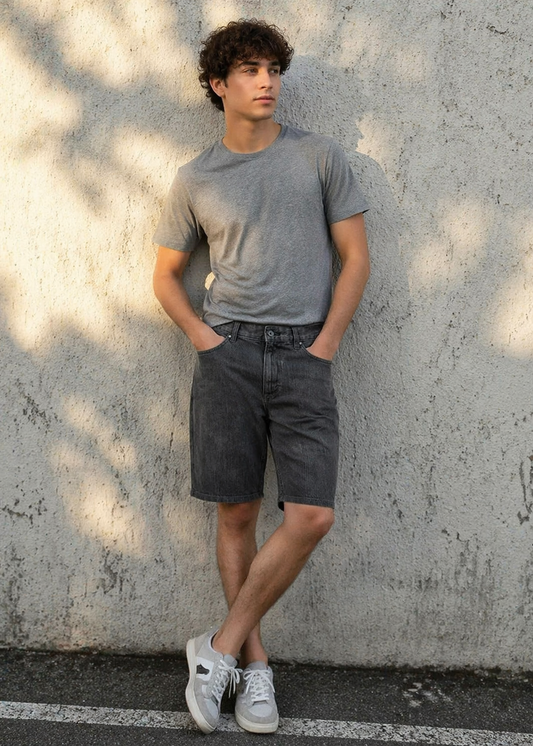 H&M-Men Shorts Gray US 111
