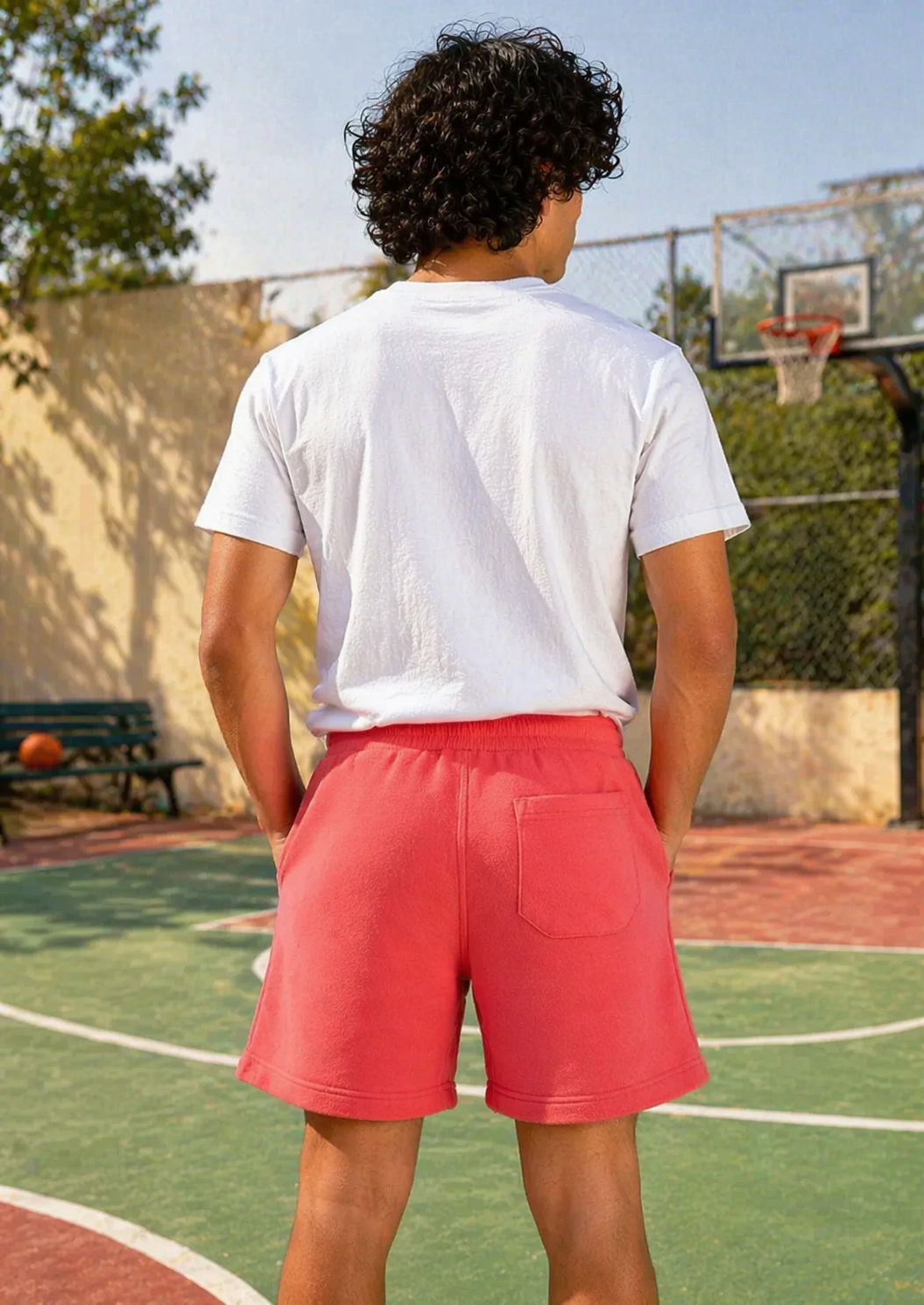 Primark-Boys Terry Shorts Red