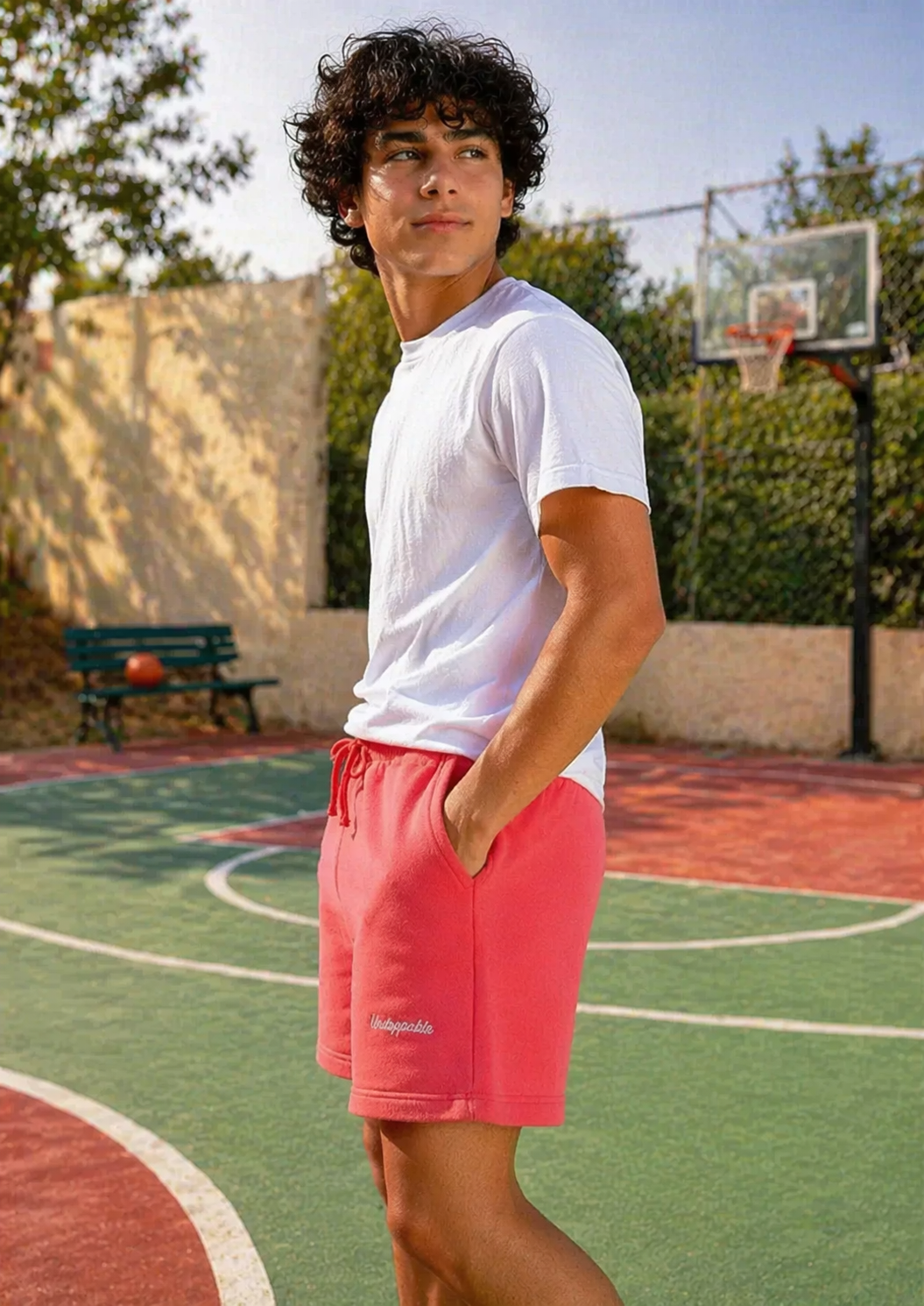 Primark-Boys Terry Shorts Red