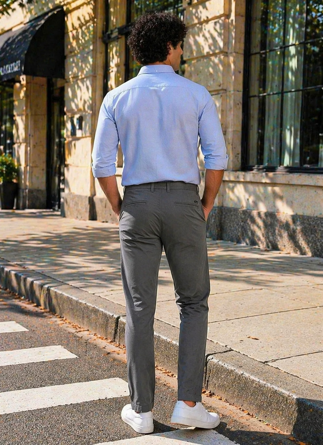 Jack & Jones-Slim Fit Chino Pants Gray 33