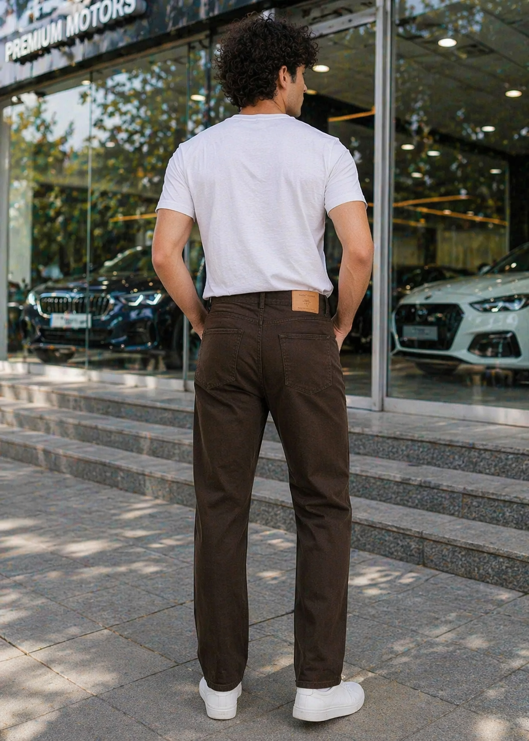 Jack & Jones-Loose Fit Jeans J&J Brown 32