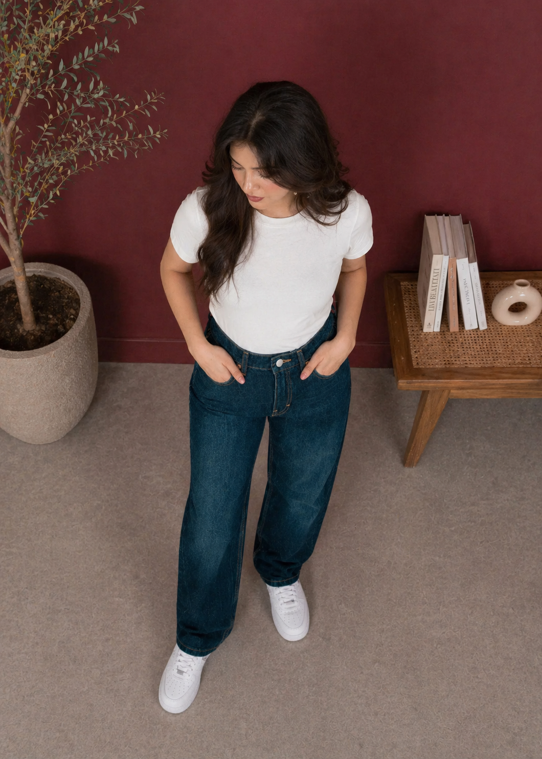 H&M-Straight fit Woman Jeans US 820