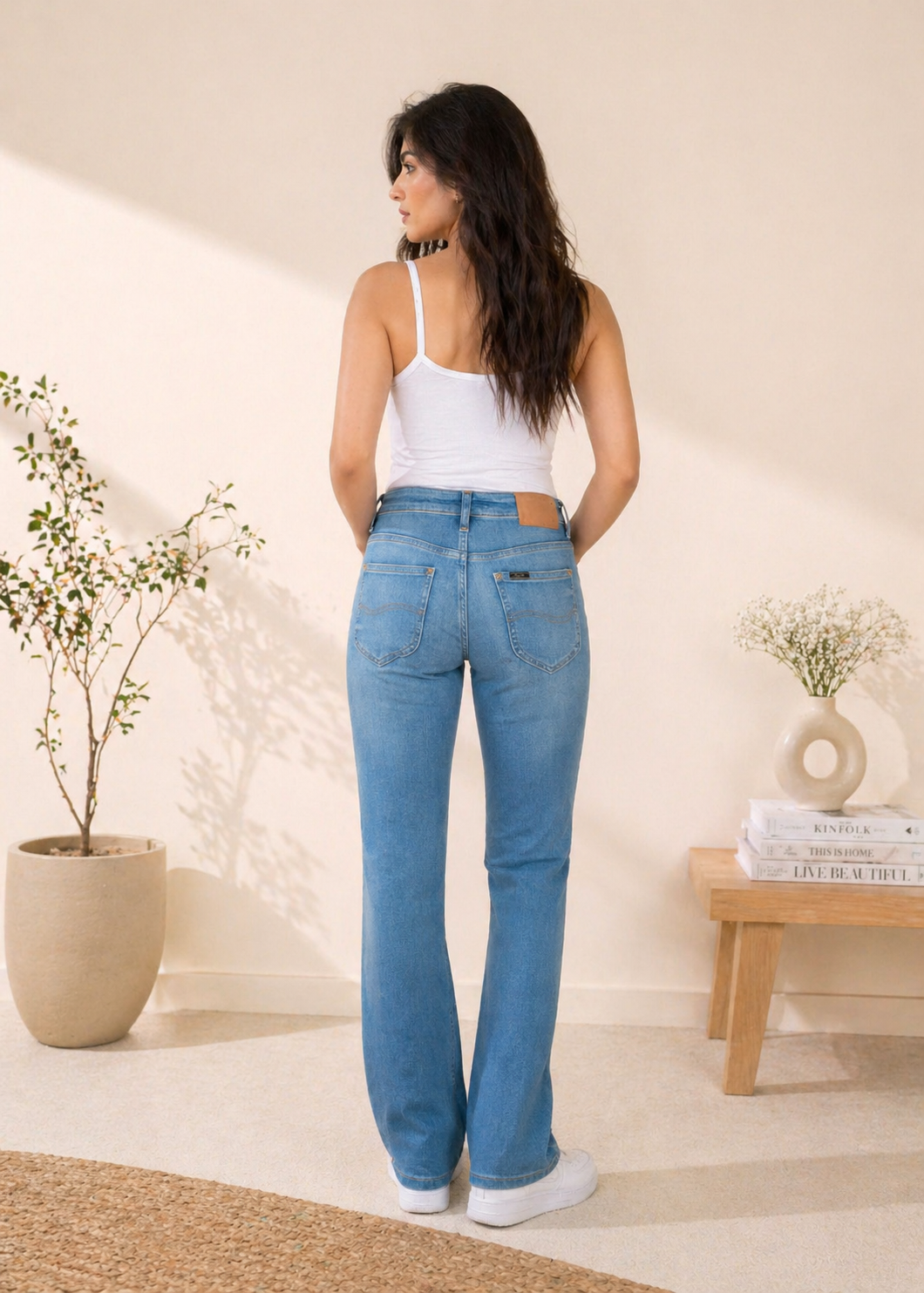 Denim & Co.-Straight Fit Jeans- US 703