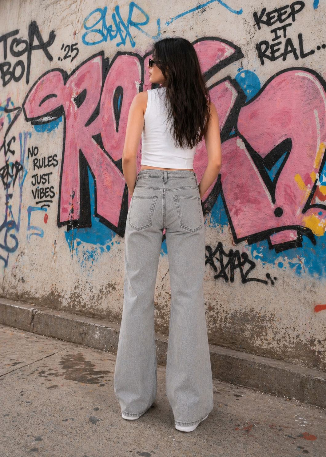 H&M-Bootcut Woman Jeans-US 821