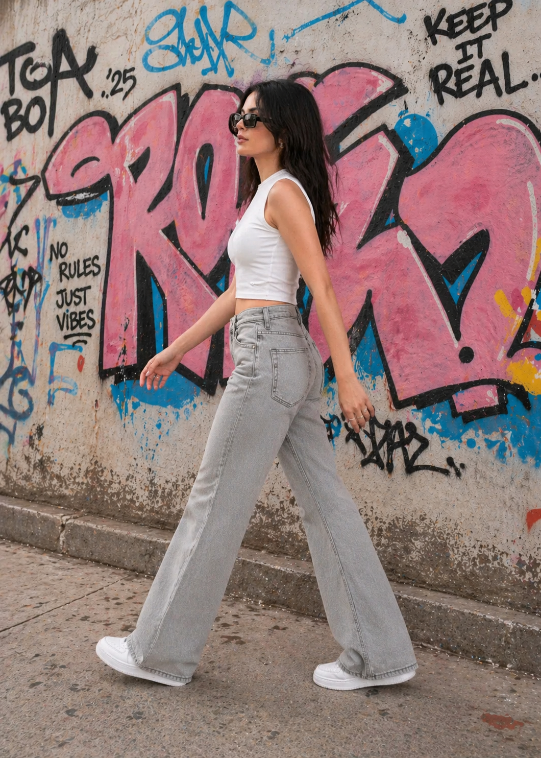 H&M-Bootcut Woman Jeans-US 821