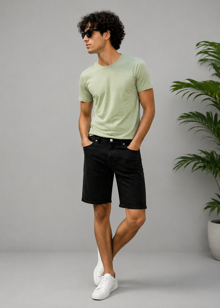 H&M-Men Shorts Black US 103