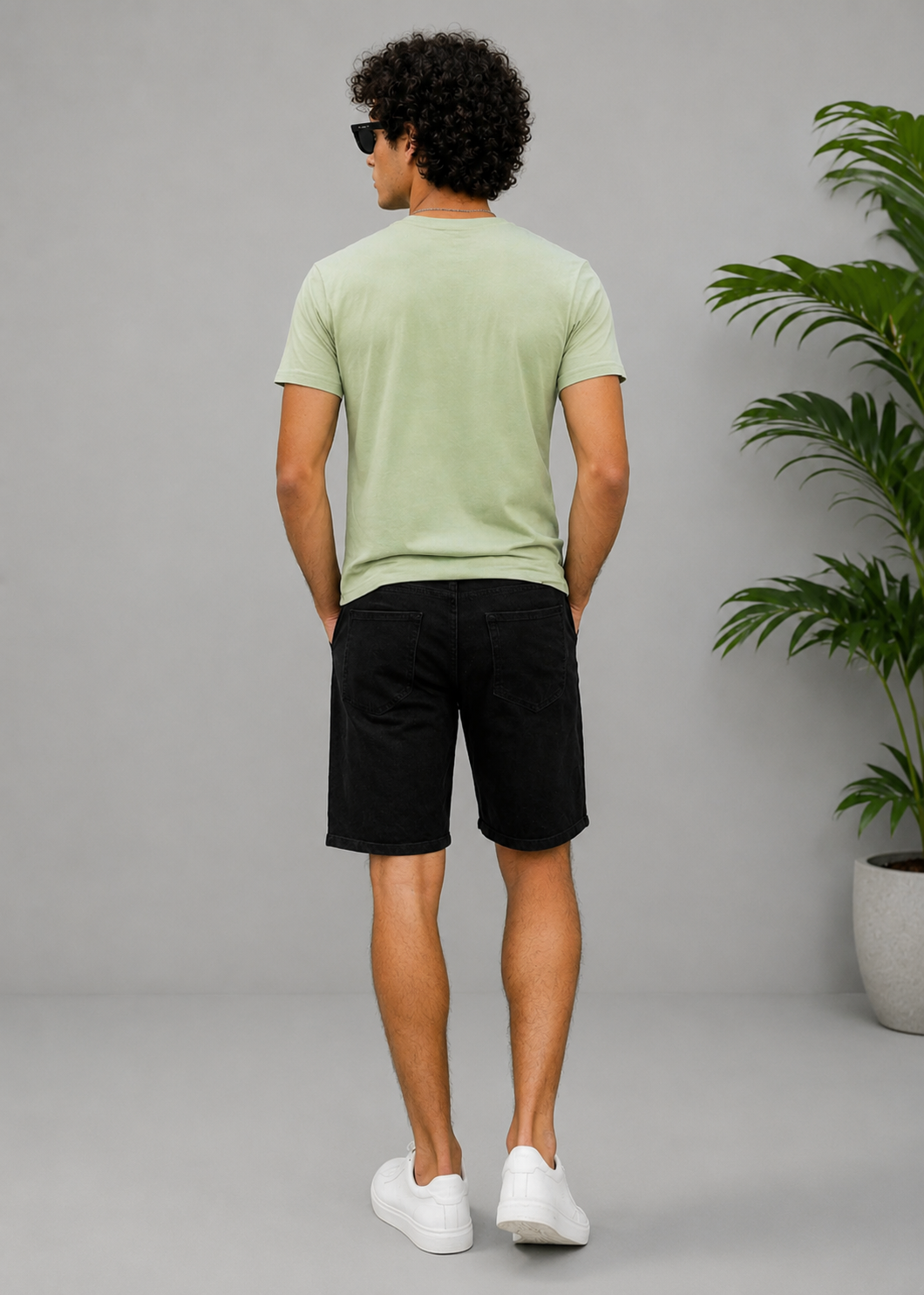 H&M-Men Shorts Black US 103