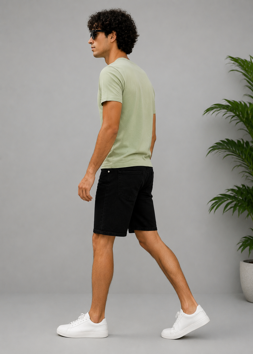 H&M-Men Shorts Black US 103