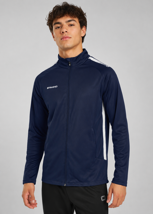 Stanno-Men Full Zipper DBlue White ST