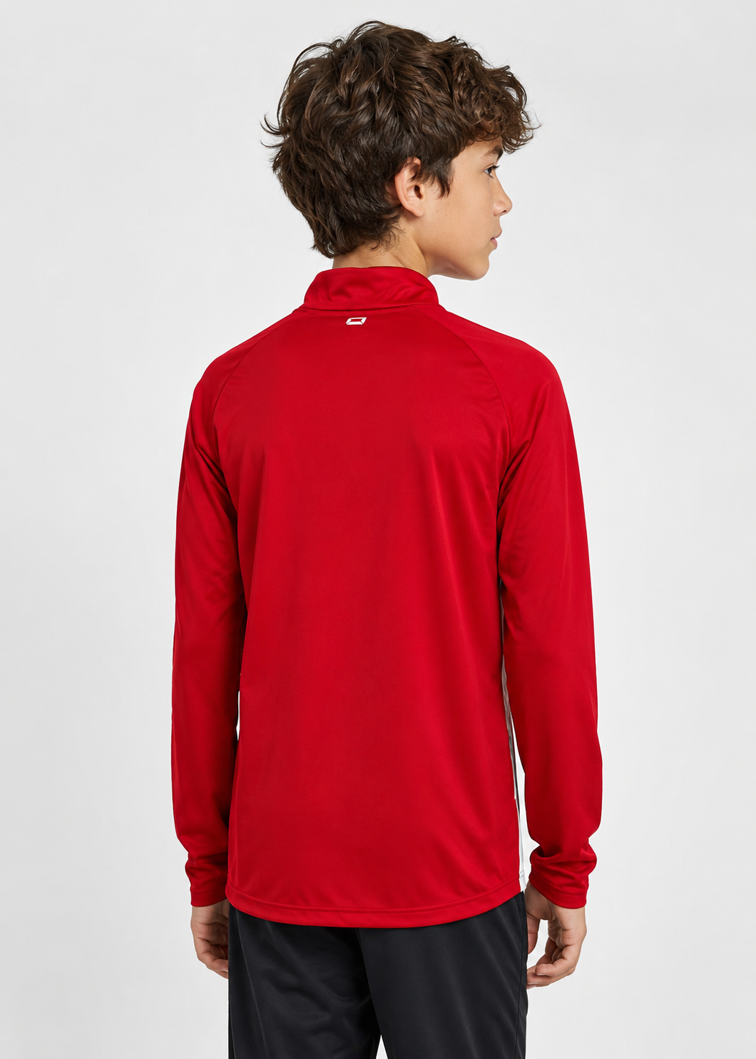 Stanno-Kids Quarter Zipper Red White