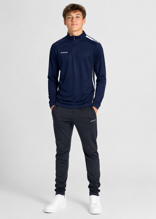 Stanno-Kids Quarter Zipper Navy White