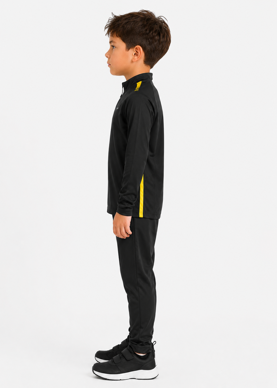 Stanno-Kids Quarter Zip Black Yellow