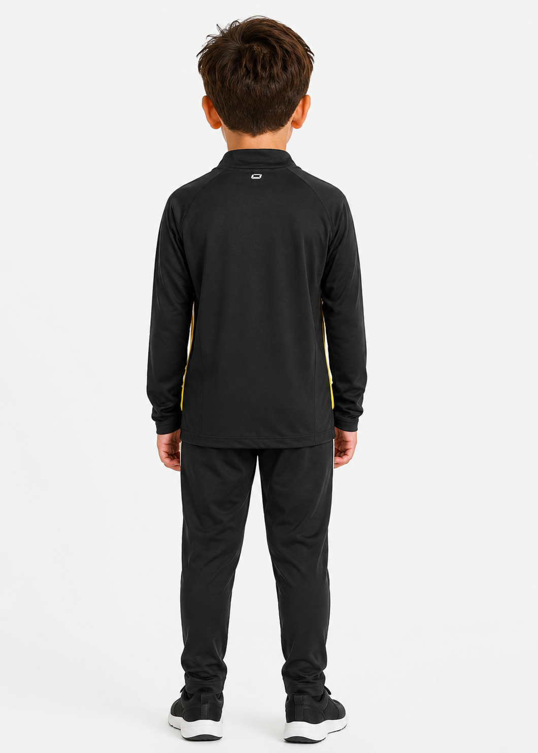 Stanno-Kids Quarter Zip Black Yellow