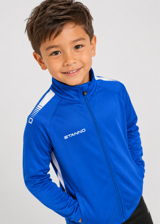 Stanno-Kids Jacket Full Zip Royal Blue White