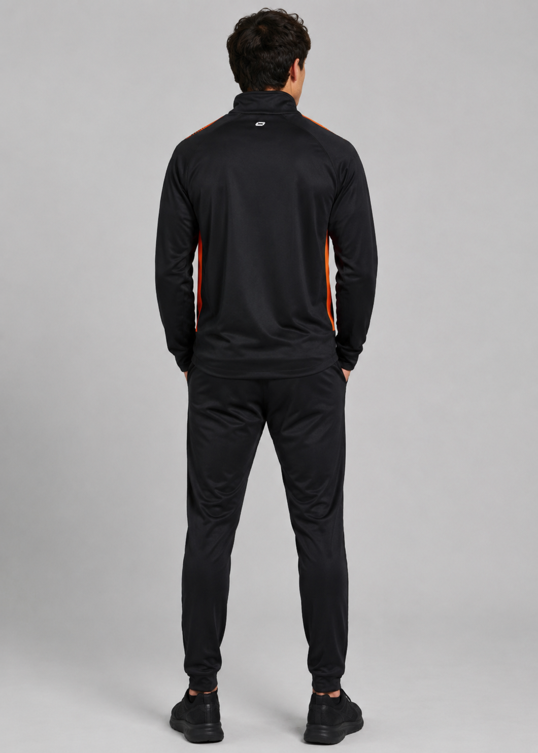 Stanno-Men Full Zipper Black Orange ST
