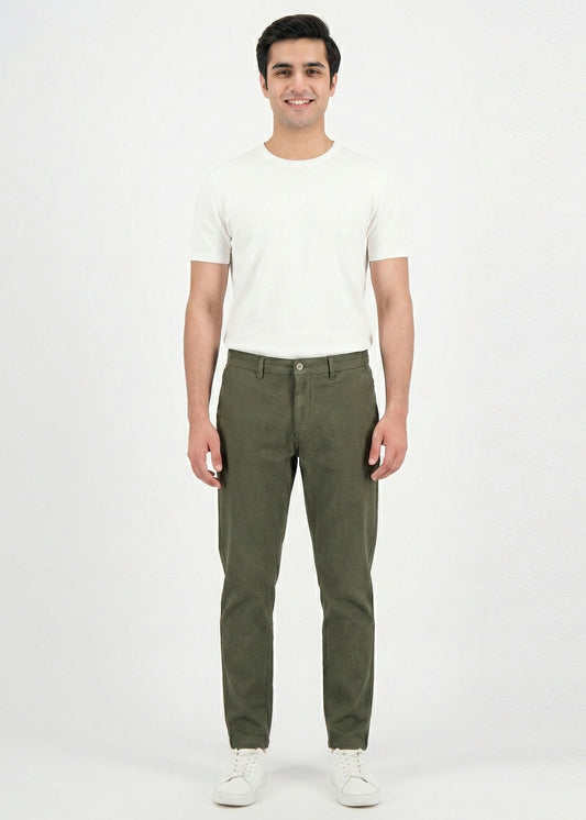 Jack & Jones-Slim Fit Cotton Jeans Pants Olive 15